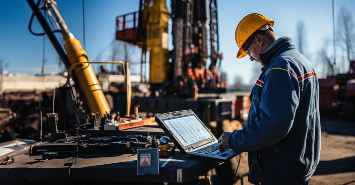 operaio lavora con l'elettricità a rischio esplosione